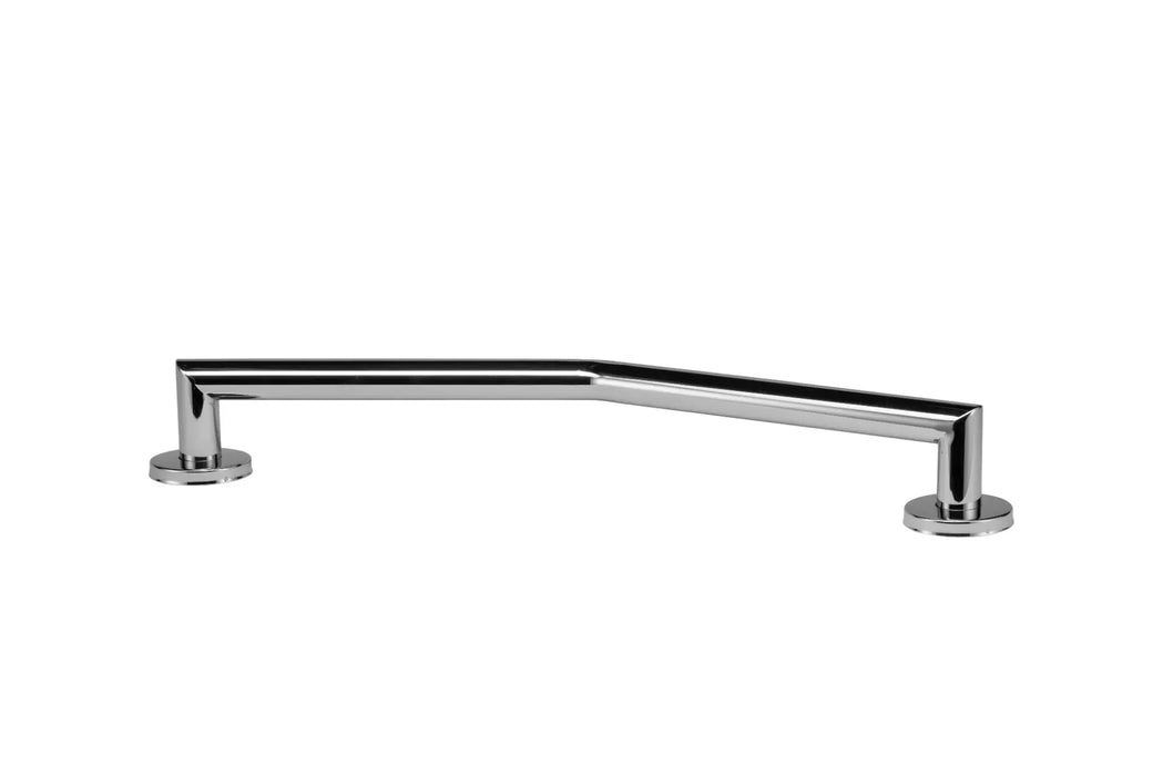 Croydex 600mm Modern Stainless Steel Angled Grab Bar Chrome - AP506405