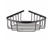 Corner wire basket on a white background
