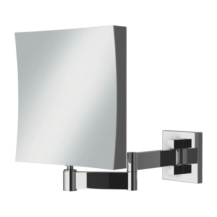 HiB Helix Square Magnifying Bathroom Mirror - Chrome - 21500