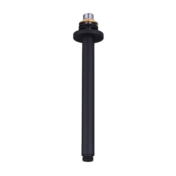 Tailored Bathrooms Orca Black Ceiling Outlet Arms Round - TIS0184
