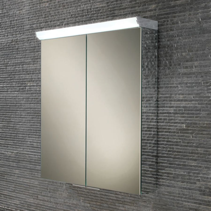 HiB Flare 60cm Mirrored Sides Double Door Cabinet - 44900