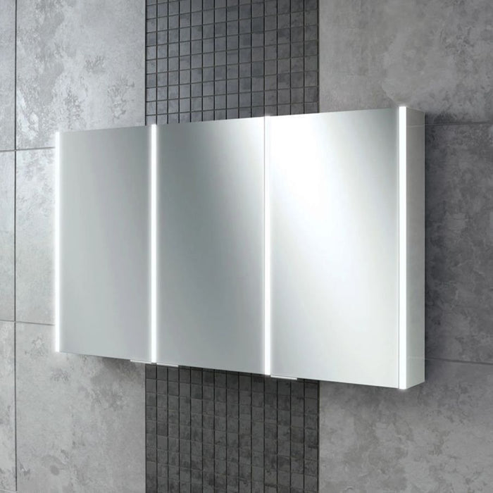 HiB Xenon 120cm LED Colour Temperature Changing Mirrored Cabinet - 46300