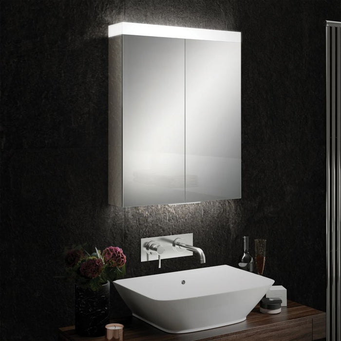 HiB Apex 60cm LED Bathroom Charging Cabinet - 47100