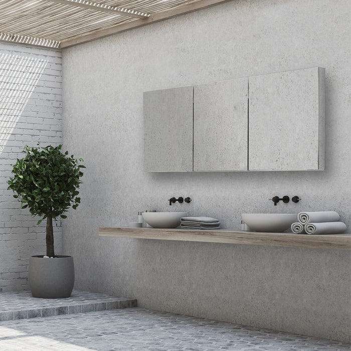 HiB Eris 120cm Bathroom Mirrored Cabinet - 48200