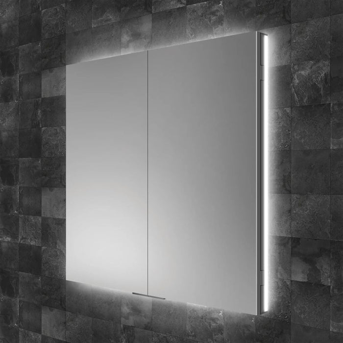 HiB Atrium 60cm Semi-Recessed Bathroom Mirror Cabinet - 53100