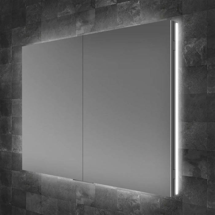HiB Atrium 80cm Semi-Recessed Bathroom Mirror Cabinet - 53200