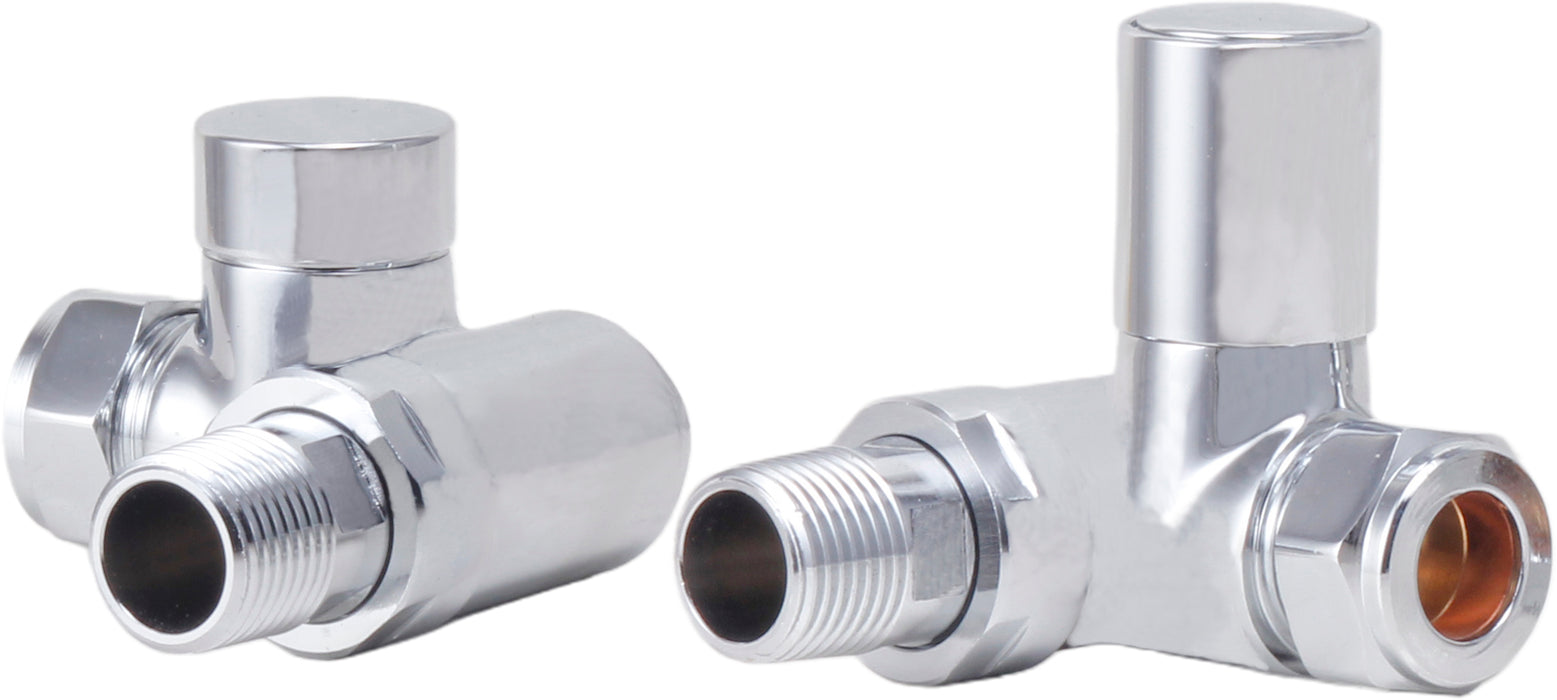 Radiator Valves UK Manual Dual Fuel Radiator Valves Chrome - 690052