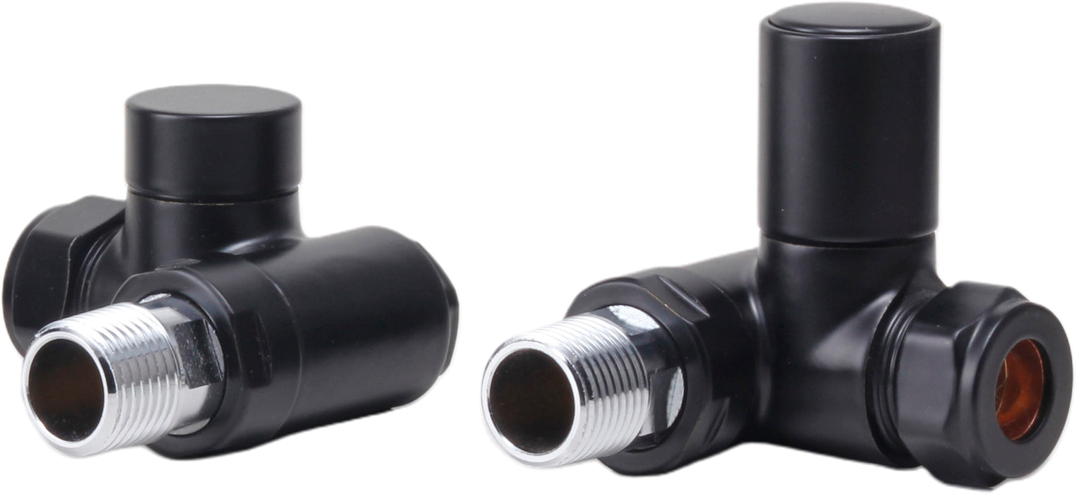 Radiator Valves UK Manual Dual Fuel Radiator Valves Black - 690250