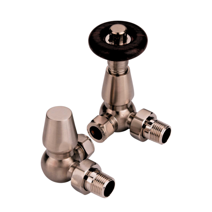 Radiator Valves UK Thermostatic Radiator Valve Chelsea Antique Copper Corner - 690294