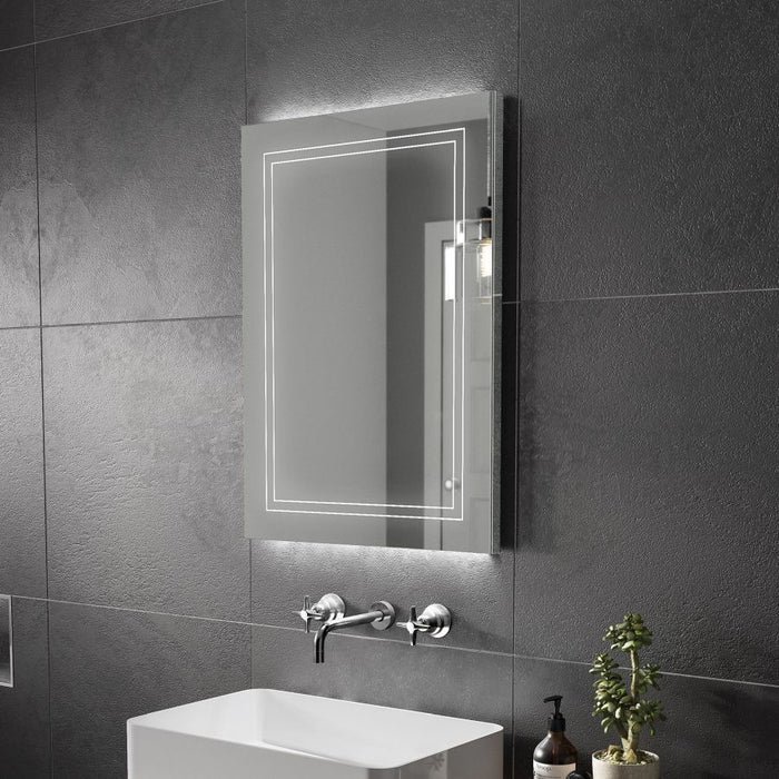 HiB Outline 60cm LED Bathroom Mirror - 78758000