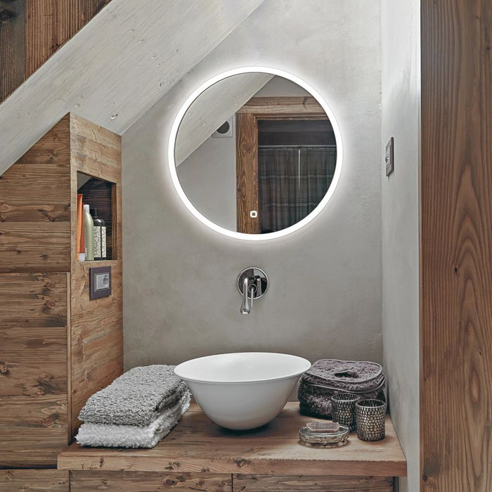 HiB Sphere 60cm LED Round Bathroom Mirror - 7876000