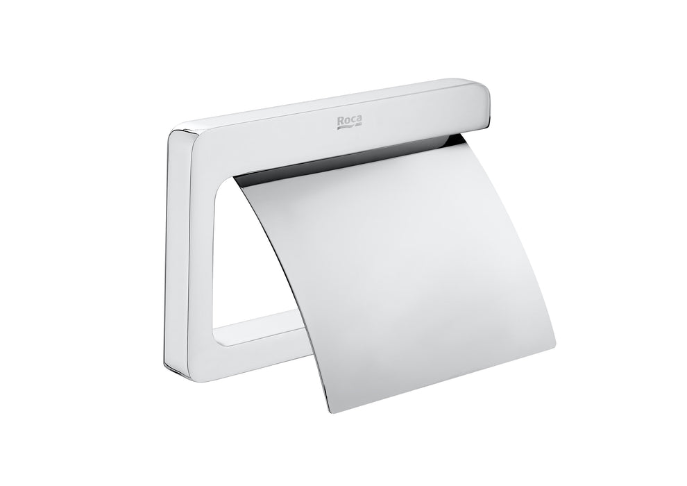 Roca Tempo Toilet Roll Holder With Cover Chrome  - A817033001
