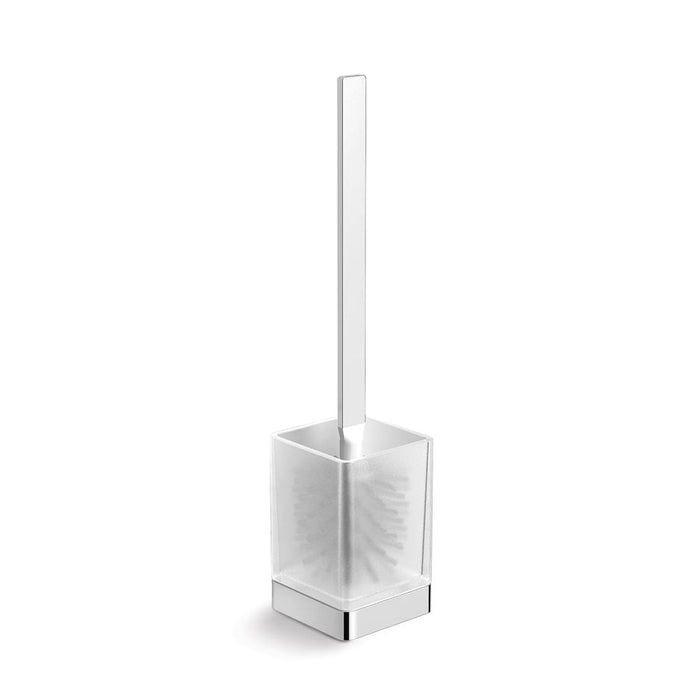 HiB Freestanding Square Toilet Brush Holder - Chrome - ACTBFSCH01