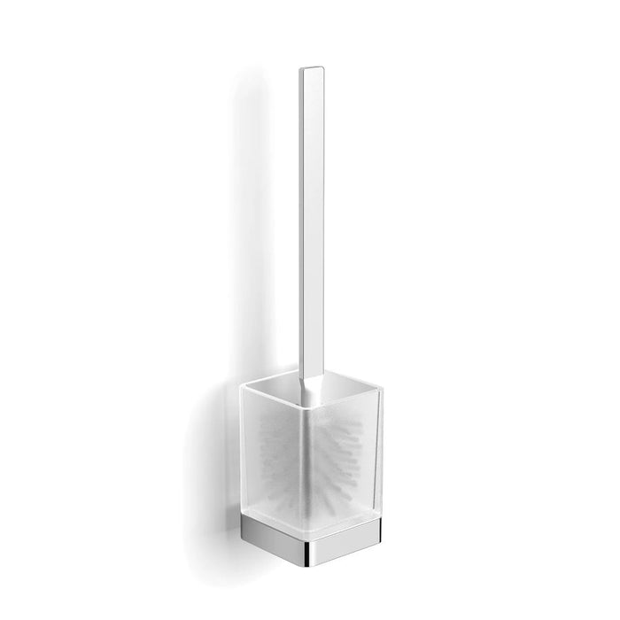 HiB Wall Mounted Square Toilet Brush Holder - Chrome - ACTBWHCH01