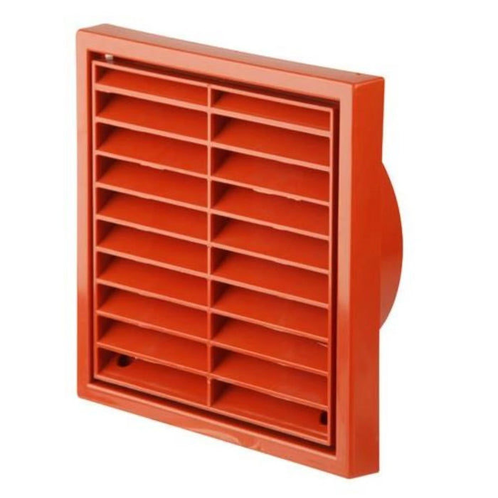 Airflow Square Grill 180mm Terracotta - FB00067