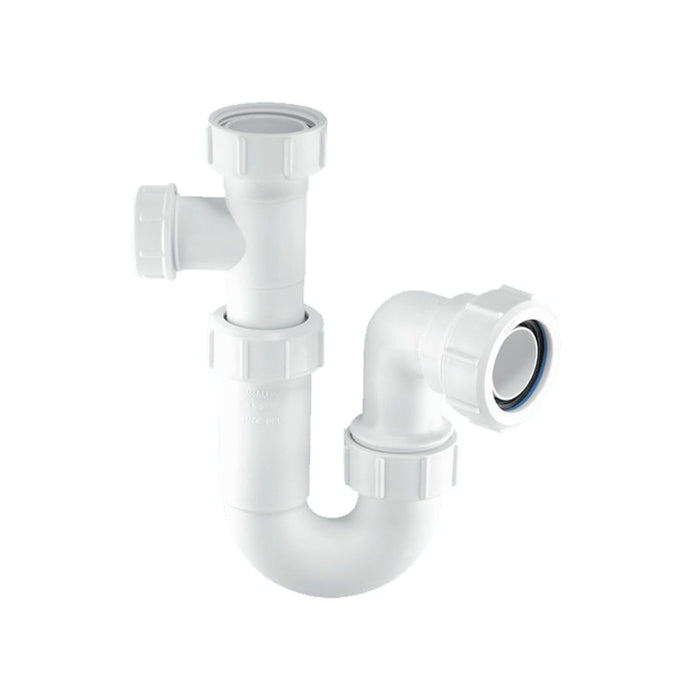 McAlpine 1.5" Tubular Swivel Basin Trap with 19/23mm Pipe Connection - ASA10-SP