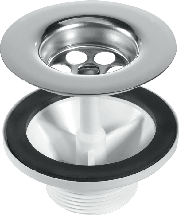 McAlpine 85mm Stainless Steel Flange Belfast 1½” Centre Pin Sink Waste - BSW6CP2H