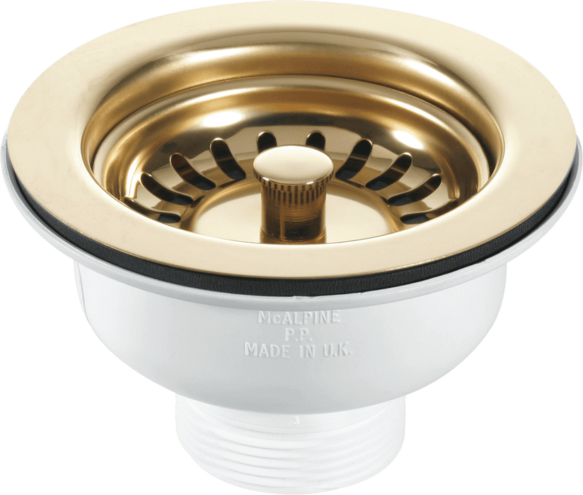 McAlpine 1½” Basket Strainer Waste Stemball Plug - BSWPVD