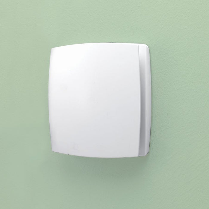 HiB Breeze Bathroom Extractor Fan, White - Timer & Humidity Sensor - 31200