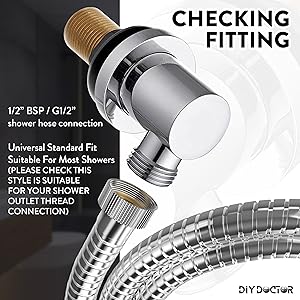 DIY Doctor Double Spiral 1.75m Shower Hose 11mm