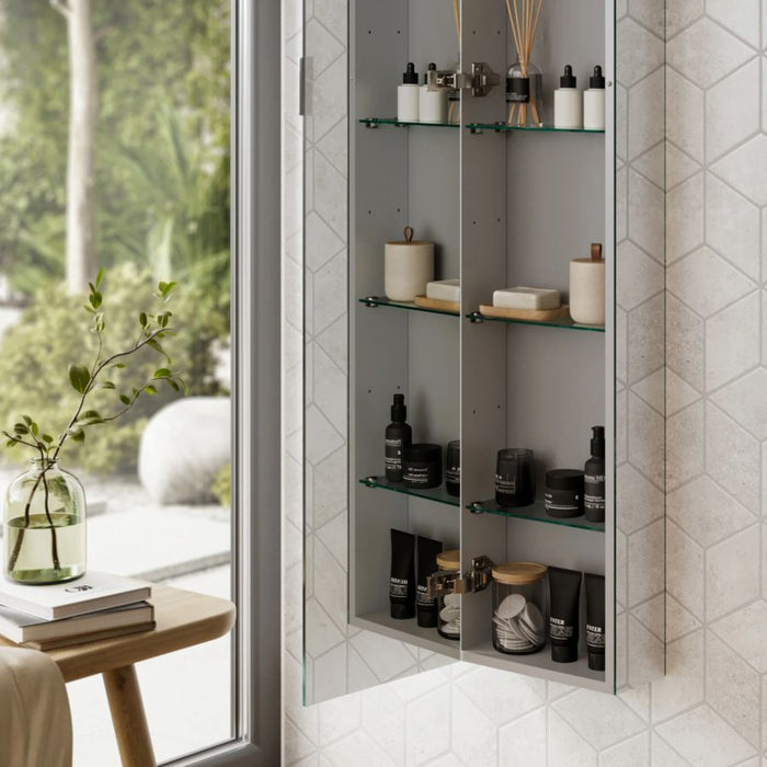HiB Eris 40cm Bathroom Mirrored Cabinet - 45000