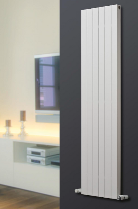 Eucotherm Mars Deluxe Single Vertical 1800 H X 595 W In White