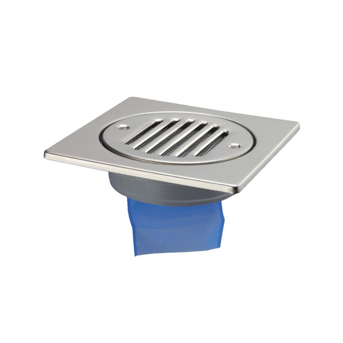 McAlpine 150mm Square Stainless Steel Tile with Internal Non-Return Valve - FGT150-SV-110S