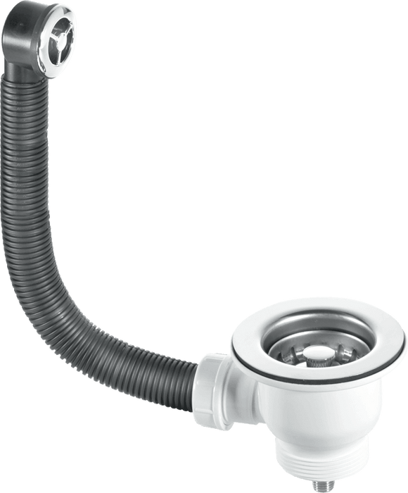 McAlpine 1½” Mini Basket Strainer Waste and Overflow - FMBSWSS85