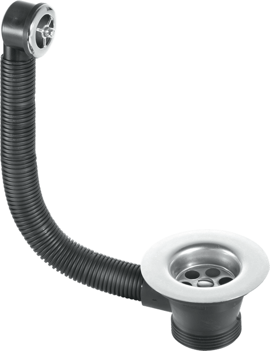 McAlpine Sink Combined Waste and Overflow Chrome Plated Overflow Grid - FSW1PC