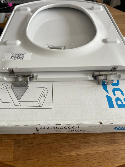 Roca Hall Compact Lacquered Seat And Cover For Toilet White  - A801620004 - NOT Soft Close