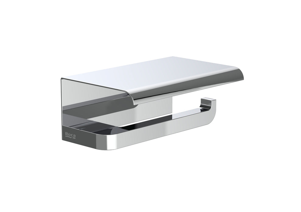 Roca Record Toilet Roll Holder With Cover Chrome  - A817665001