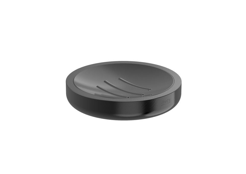 Roca Tempo Round Soap Dish Brushed Titanium Black  - A817024NM0