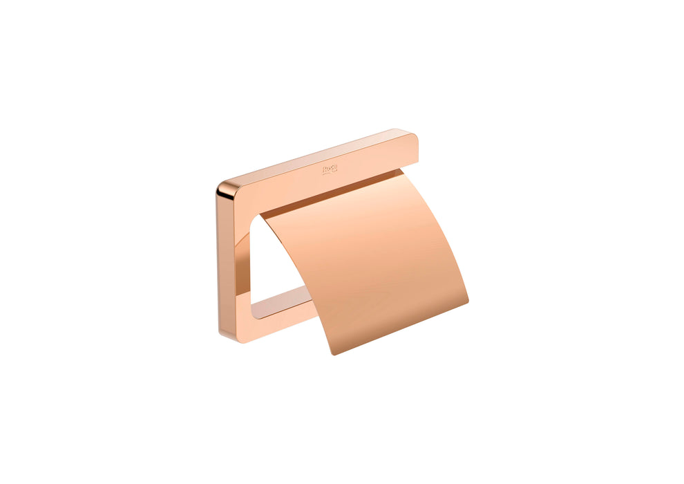 Roca Tempo Toilet Roll Holder With Cover Rose Gold  - A817033RG0