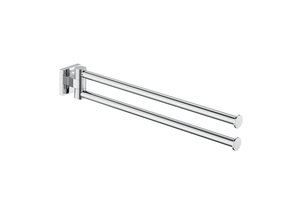 Roca Hotels Square Double Swivel Towel Holder Chrome  - A817609C00