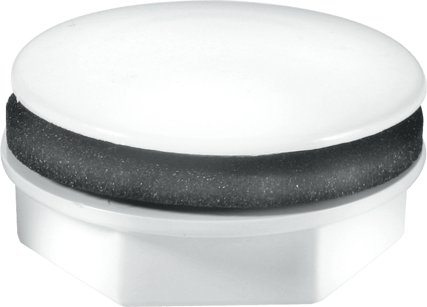 McAlpine White Plastic Tap Hole Stopper - TAPSTOP-WH
