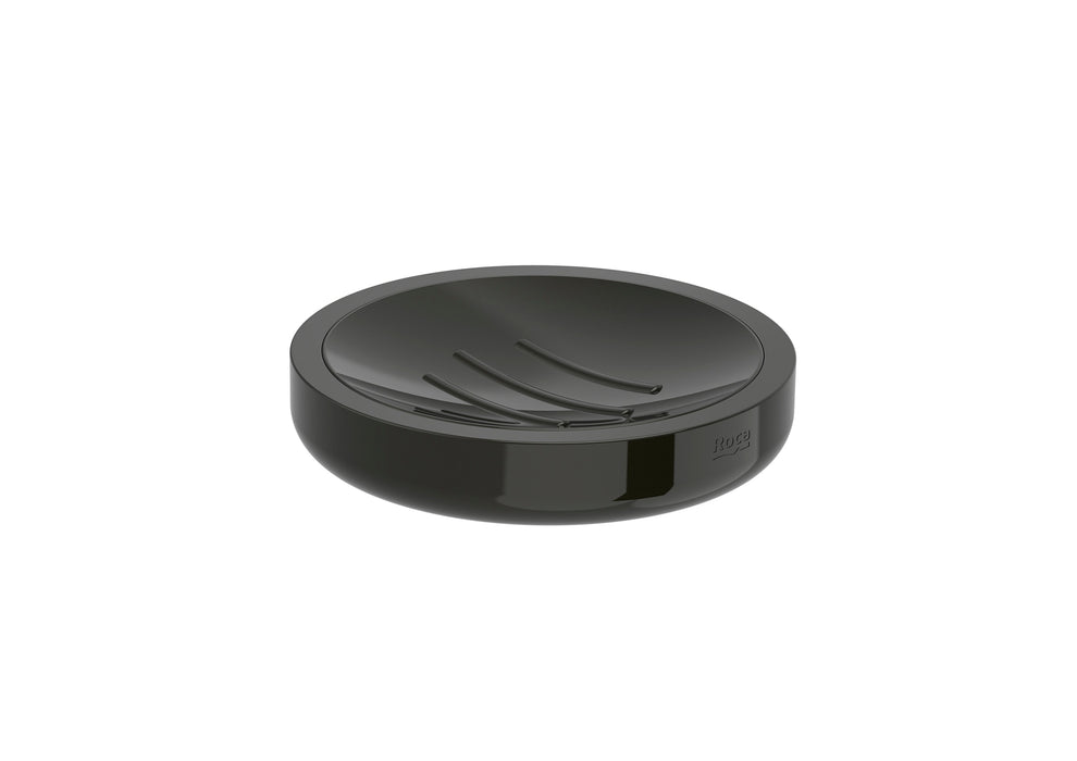 Roca Tempo Round Soap Dish Titanium Black  - A817024CN0