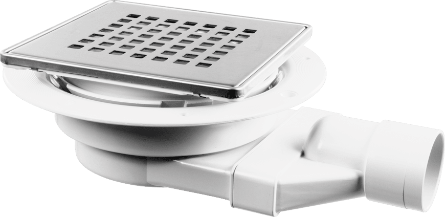 McAlpine Slimline Tile/Stone Floor Gully with Non-Return Valve - VSG52SL-T6SQ-B