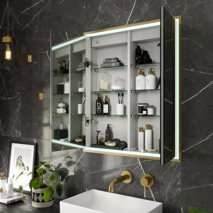 HiB Vanquish 120cm Bathroom Mirror Cabinet - 47900