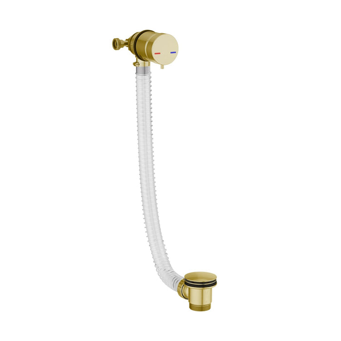 Bath Filler and Overflow Brushed Brass - WASTE109BB