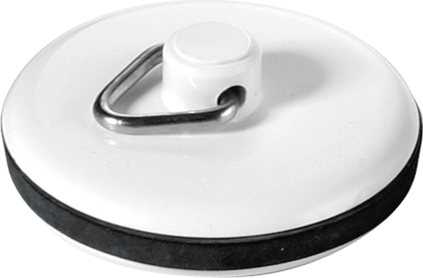 McApline White Plastic Plug with Rubber Seal - WP2T