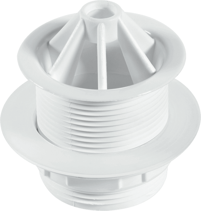 McApline 1½” Urinal Waste: 60mm White Plastic Domed Flange - WU11