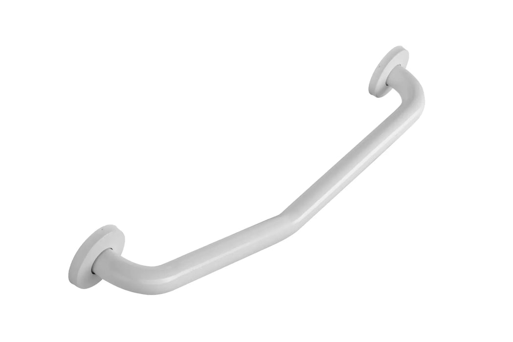 Croydex 600mm Stainless Steel Angled Grab Bar White - AP501322