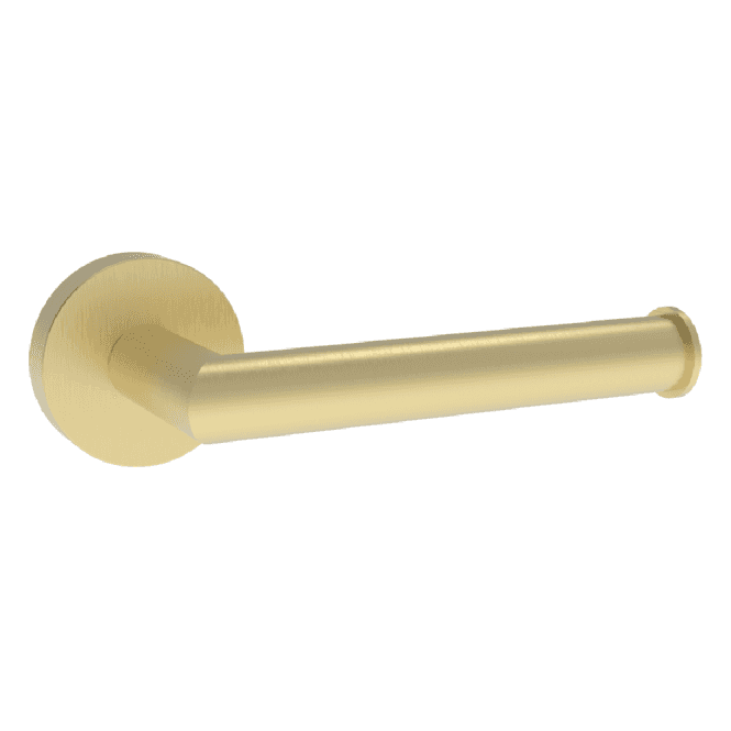 Tailored Bathrooms Melbourne Round Toilet Roll Holder Brushed Brass - TIS0241