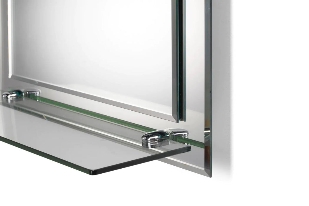 Croydex Flexi-Fix Devoke Rectangular Double Layer Mirror with Shelf - MM700300