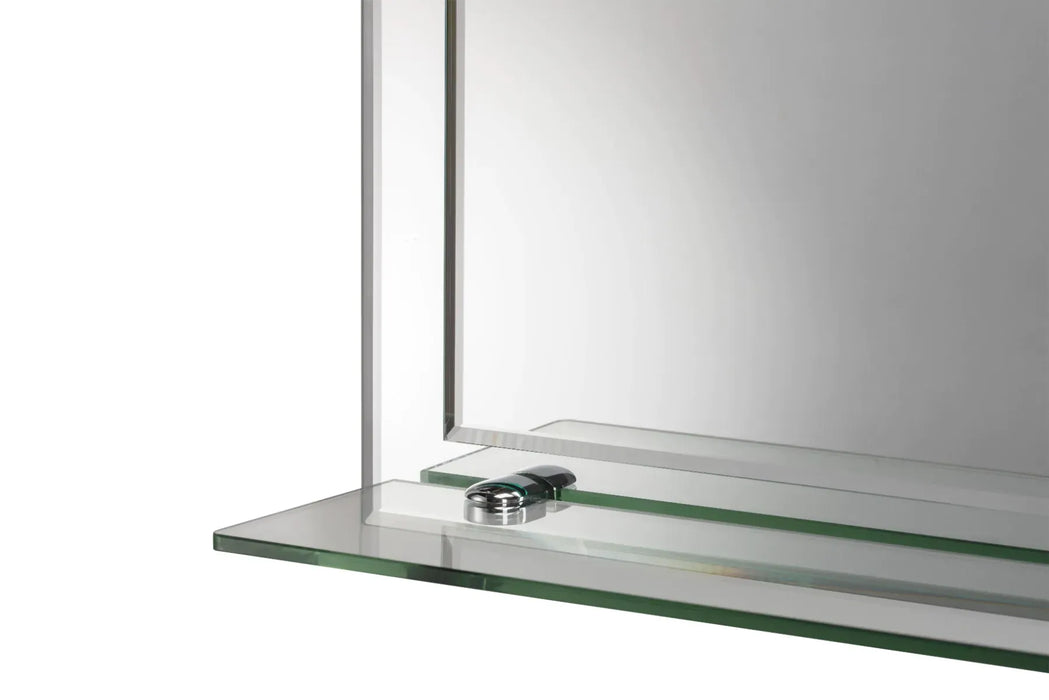 Croydex Flexi-Fix Rydal Rectangular Double Layer Mirror with Shelf - MM700800