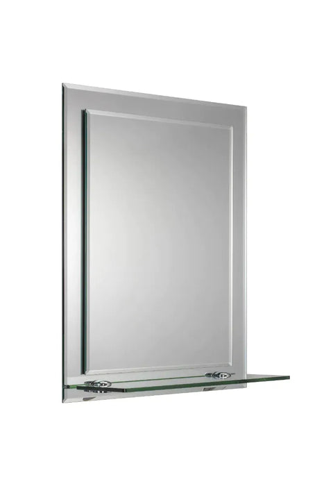 Croydex Flexi-Fix Rydal Rectangular Double Layer Mirror with Shelf - MM700800