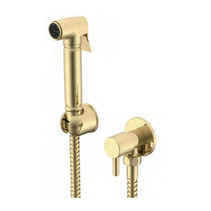 Tailored Bathrooms Brushed Brass Round Douche Diverter Kit - TIS0224