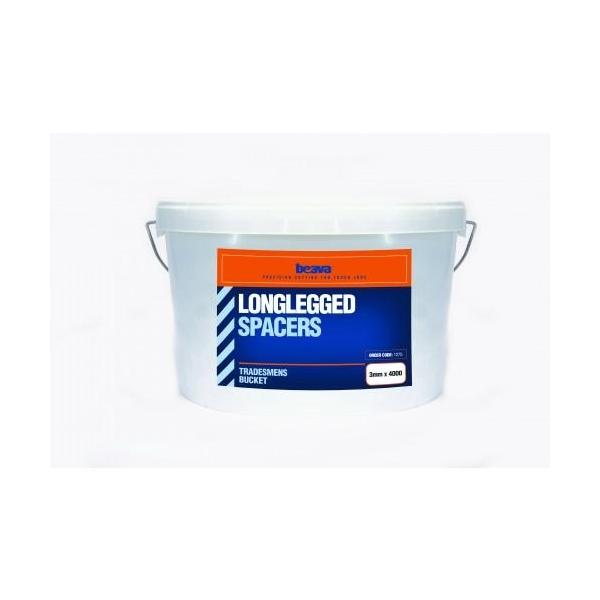 Long Legged Spacer Bucket 3mm x 4000 Pieces - 127.5/.STS Specialist Tiling Supplies