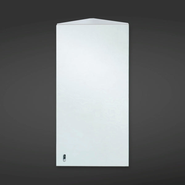 RAK Riva Stainless Steel Single Corner Cabinet with Mirrored Door (H)650x(W)380x(D)280mm - 12SL704HP