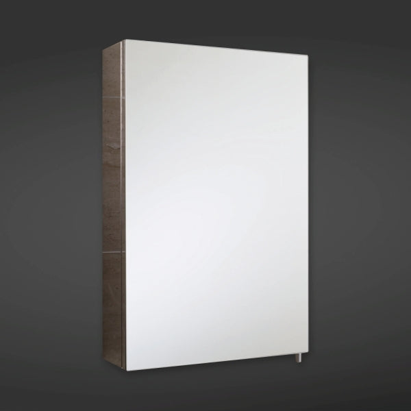 RAK Cube Stainless Steel Single Cabinet with Single Mirrored Door (H)600x(W)400x(D)120mm - 12SL802